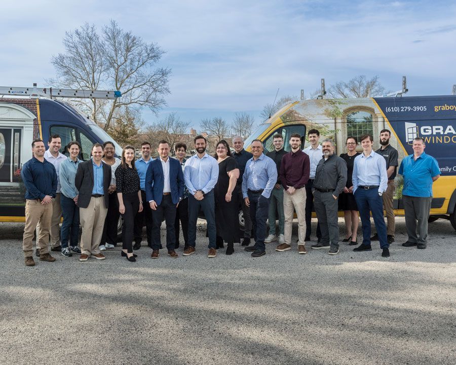 The Graboyes Window & Door team in front of their company vehicle